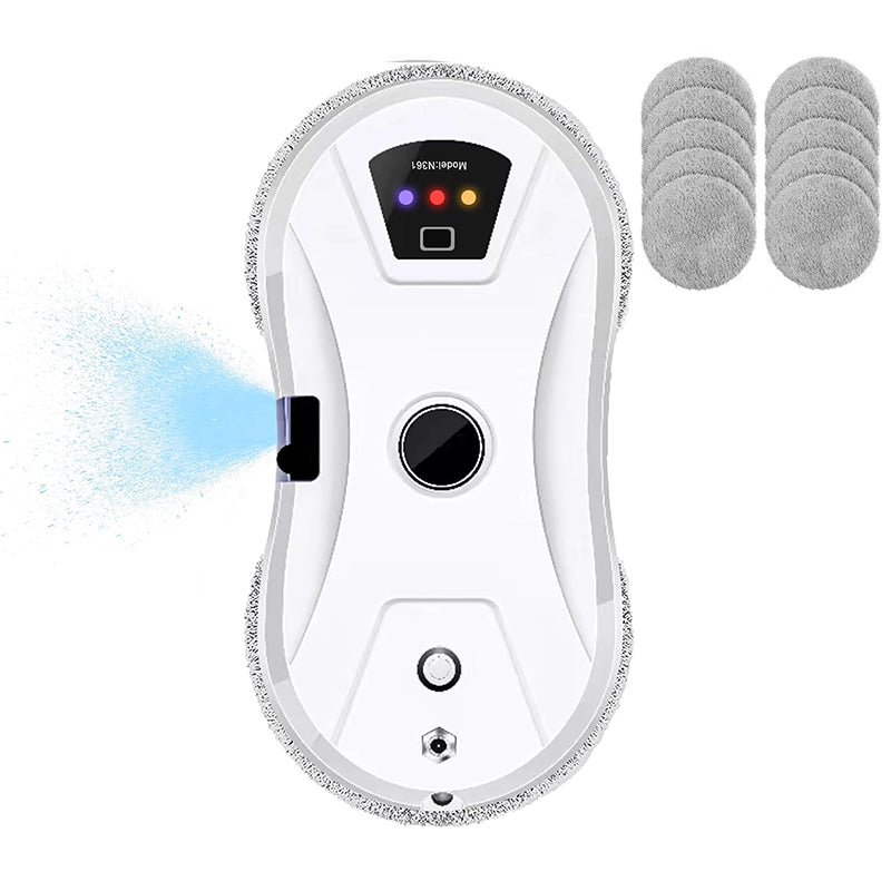 5600Pa Smart Window Cleaning Robot, Ultra-Thin Auto Glass Cleaner with Remote for Home & Office