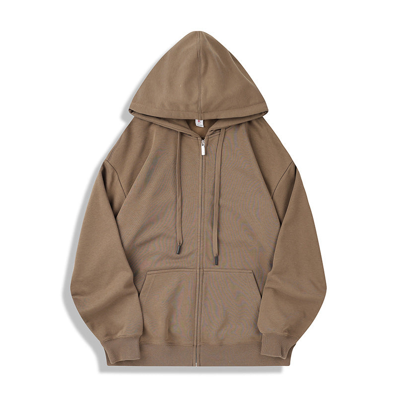 felpa con cappuccio e zip uomo