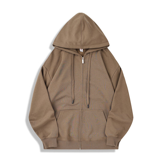 felpa con cappuccio e zip uomo