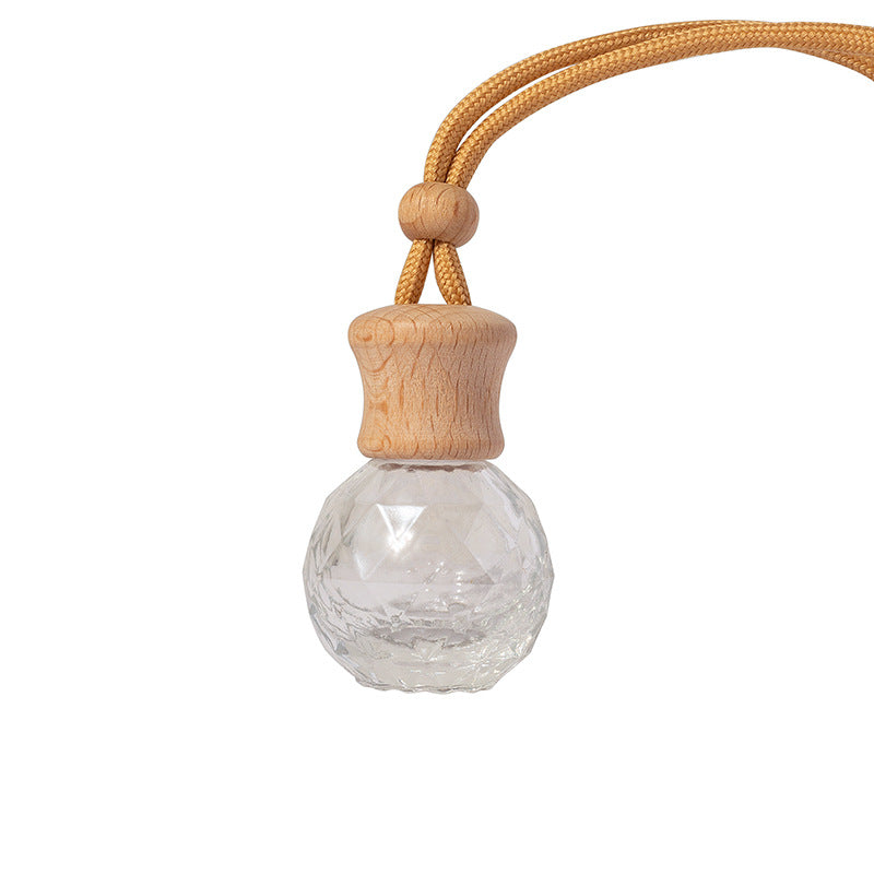 High waist cap ball drill bottle 11ML mini glass bottle vehicle mounted perfume bottle