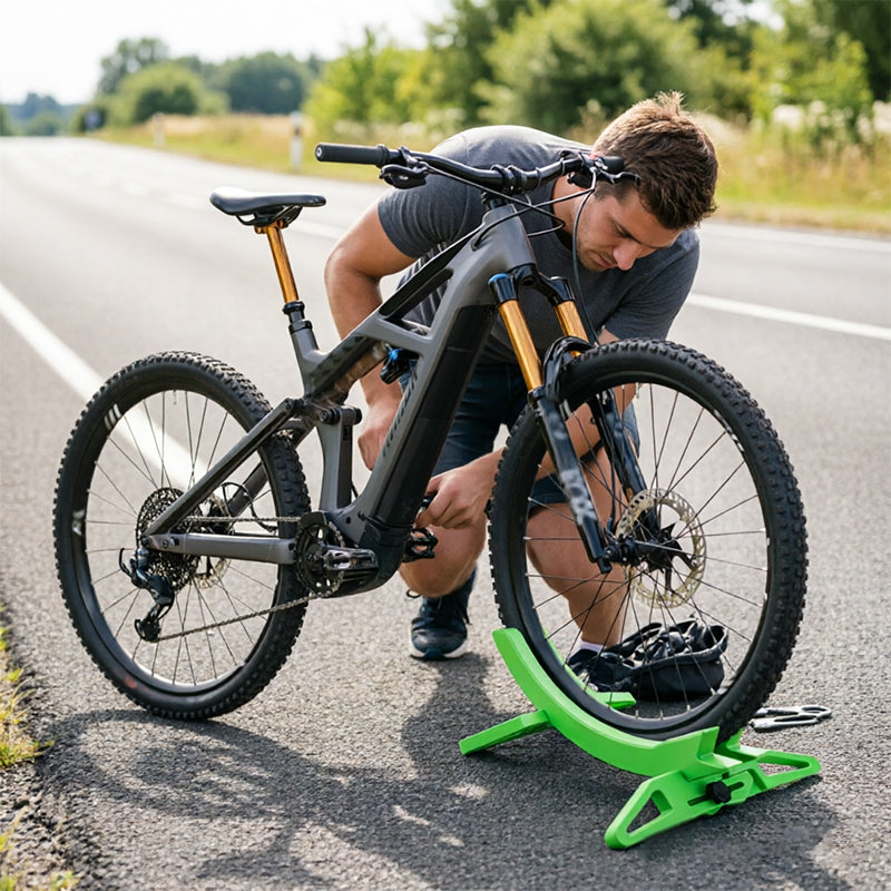 Adjustable Floor Bike Rack for Garage – MTB & Road Bike Parking, Display & Support Stand