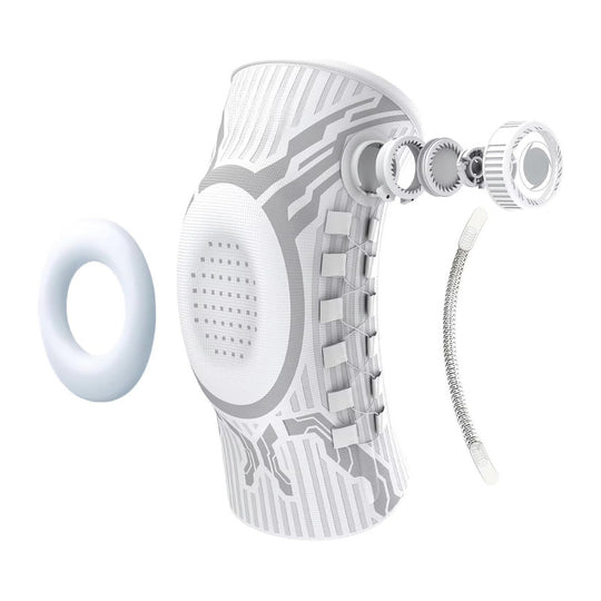 Adjustable Smart-Knob Knee Brace — Patella Gel Pad, Side Stabilizers, Compression Support for Pain Relief & Recovery