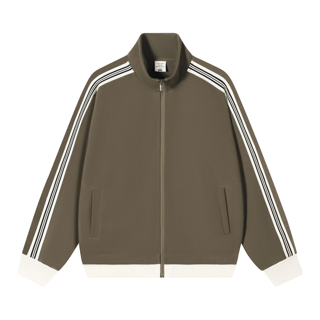 giacca uomo color block con zip