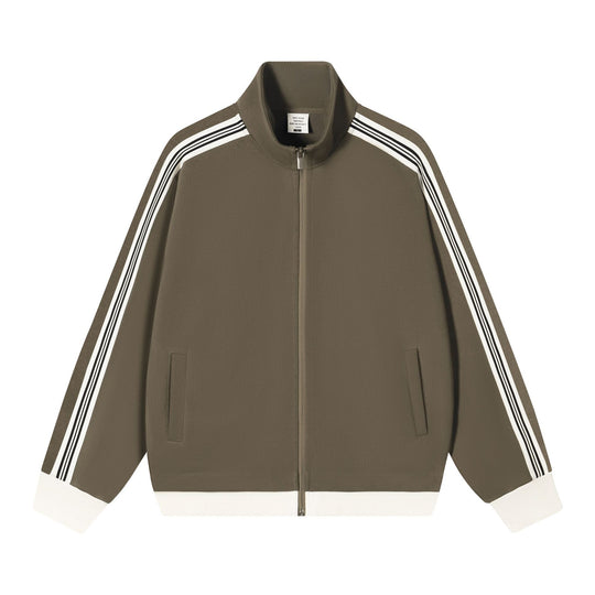 giacca uomo color block con zip