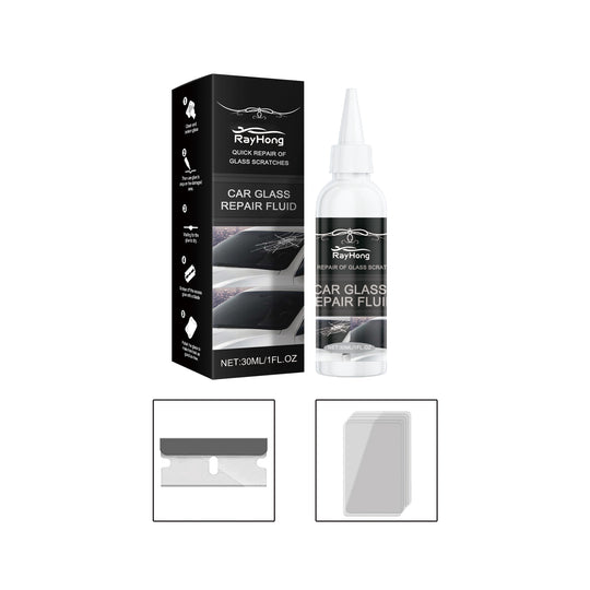 Rayhong Auto Glass Repair Adhesive (30ml) Glass Nano Repair Liquid Rapid Repair Adhesive For Cracked Glass