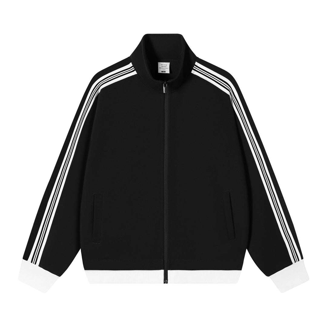giacca uomo color block con zip