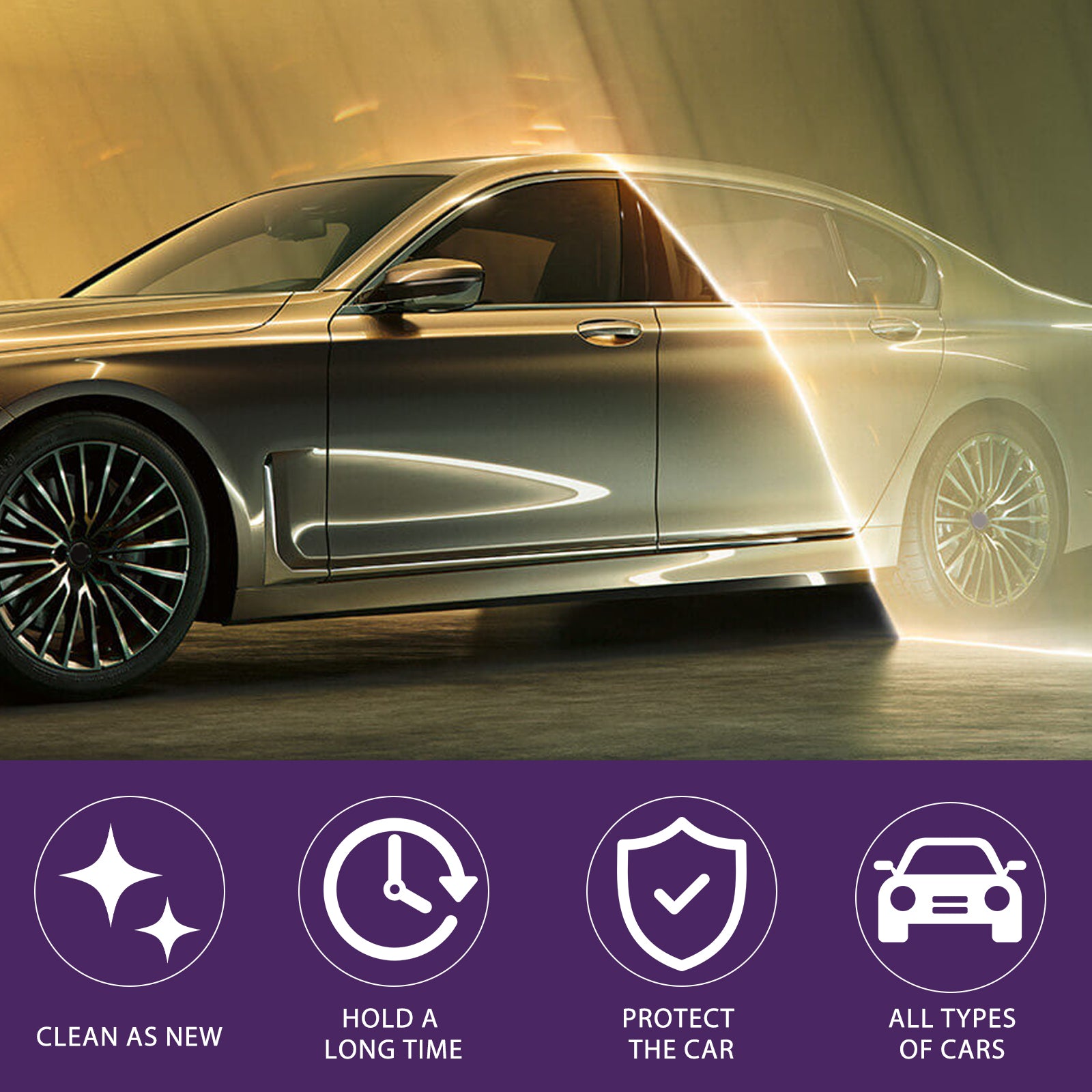 Jaysuing Purple Coating Agent Automotive Scratch Finish Cleaning Dust Reconditioning Polishing Maintenance Coating Agent