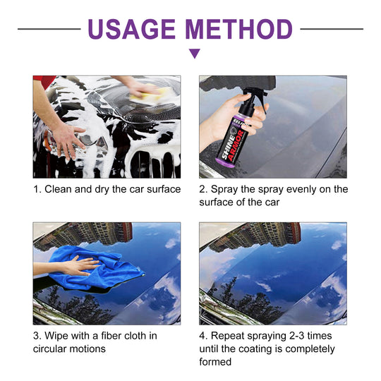 EELHOE Purple Coating (30ml) Hand-Sprayed Wax Microcrystalline Automotive Coating Agent, Spray Coating Automotive Nano Coating Agent