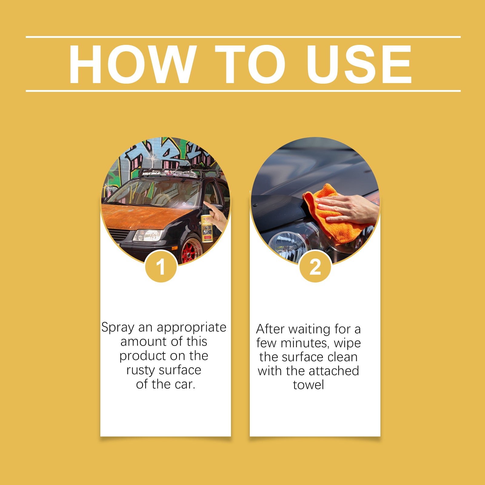 Rust Remover, Polishing And Cleaning Antirust And Decontamination Paint For Vehicles