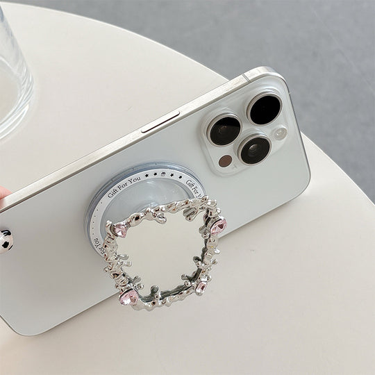 Supporto Magnetico per Telefono con Specchio a Farfalla