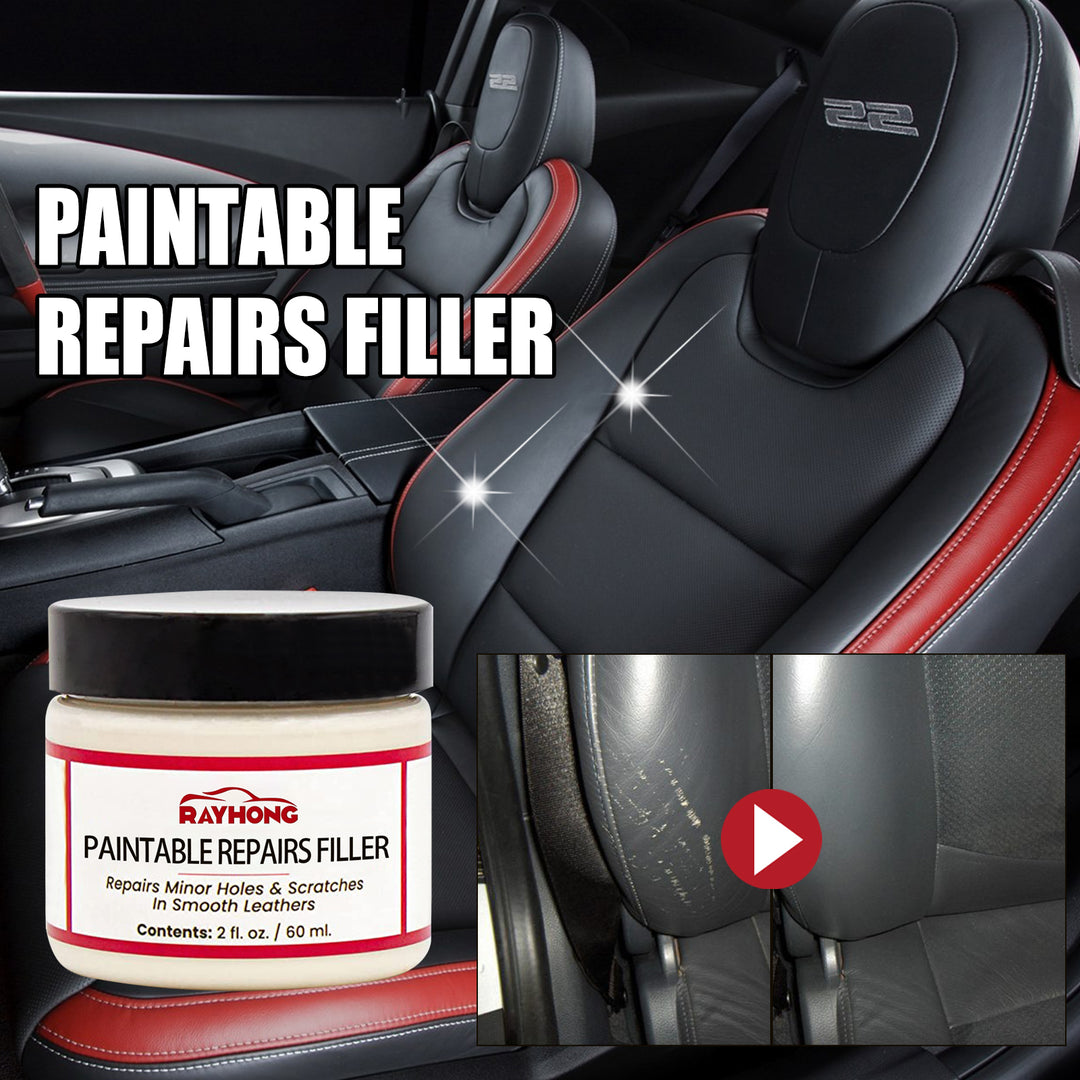 Paintable Repairs Filler, Car Seat Scratch Repair Sofa Leather Repair Cream