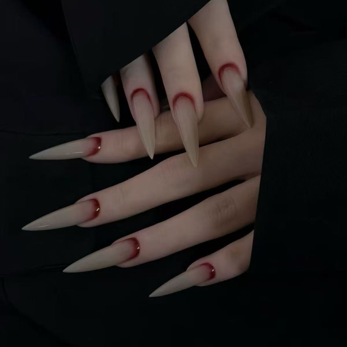 Cold and vibrant blood nail wearing armor ultra long 4cm nail patch