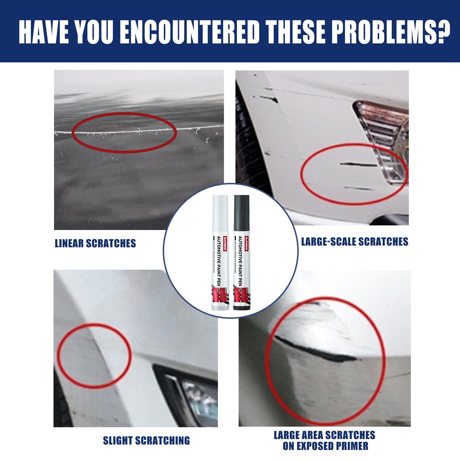 Automotive Paint Pen, Paint Scratch Repair Scratch Paint Marks Repair Paint Repair Pen