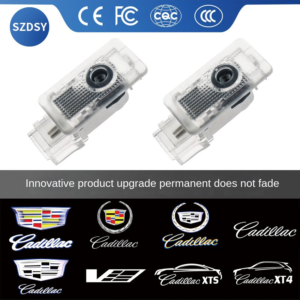 Welcome Light for Cadillac, Fade-Resistant, XTS ATSL SRX CT6, Quartz Glass Welcome Light