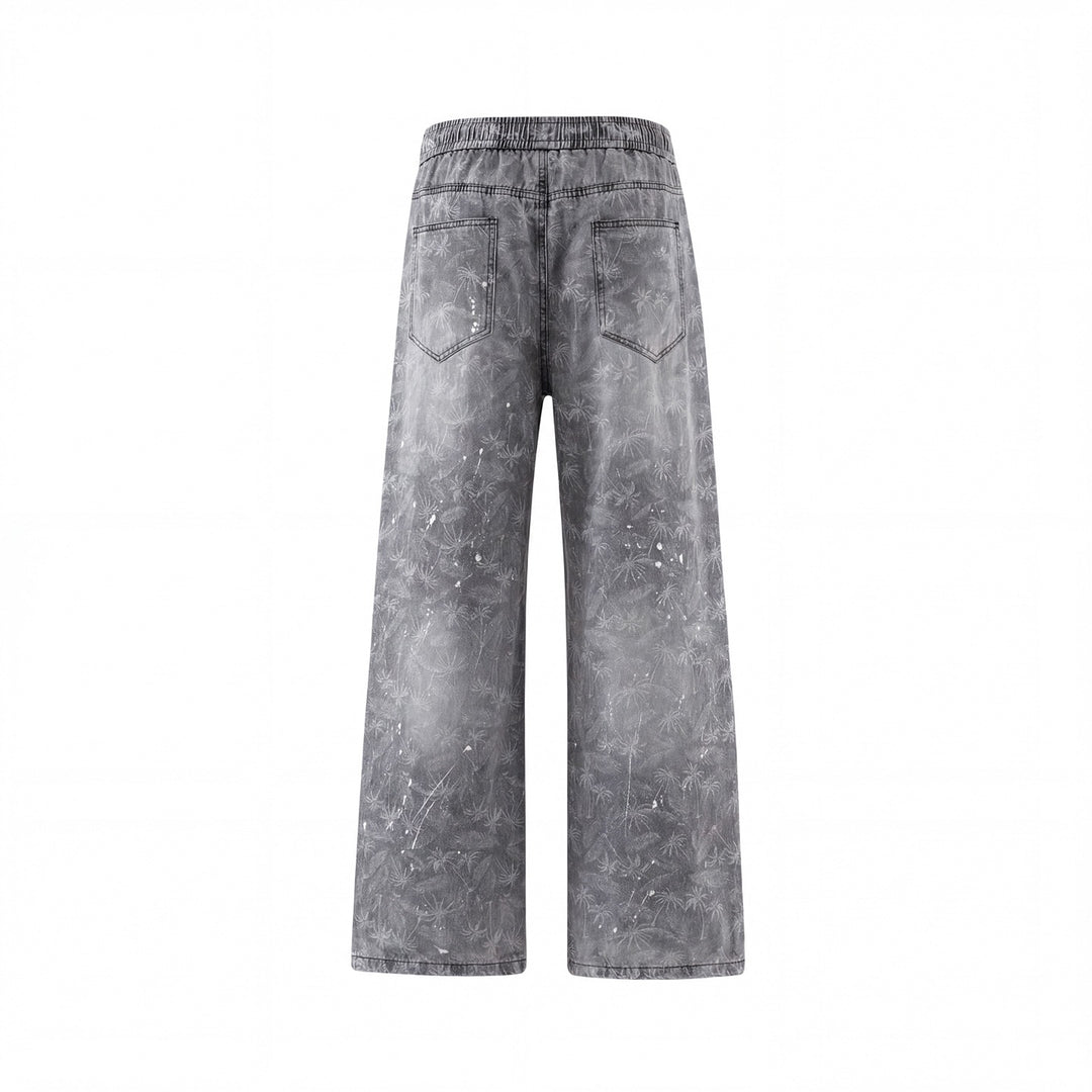 Lightweight Linen-Style Straight Leg Jeans for Men