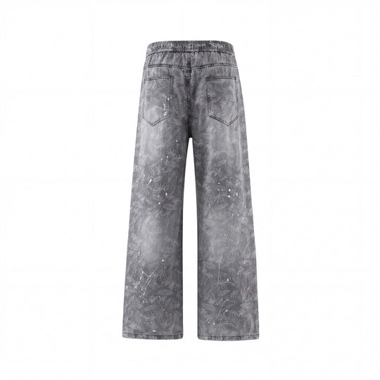 Lightweight Linen-Style Straight Leg Jeans for Men