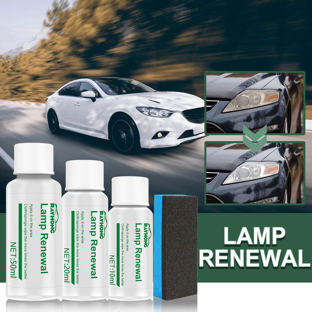 Rayhong Lamp Renewal, Lamp Shade Yellow Sanding Cleaning Scratch Polish Car Light Repair Fluid