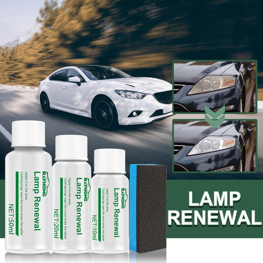 Lamp Renewal, Lamp Shade Yellow Sanding Cleaning Scratch Polish Car Light Repair Fluid