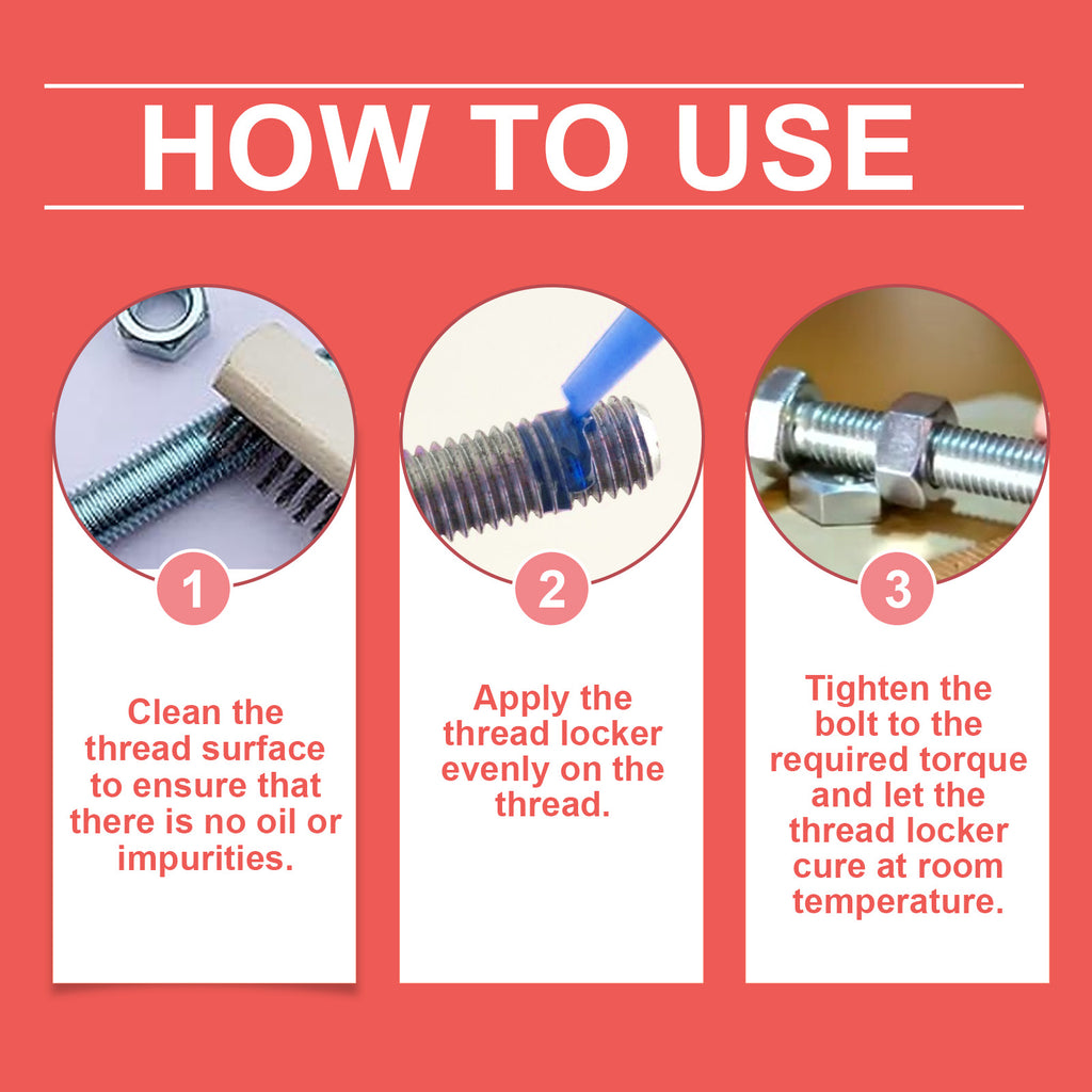 Homonth Automotive Thread Lock Sealant, Automotive Special Anti-Thread Lock Nut Bolt Rust Sealant