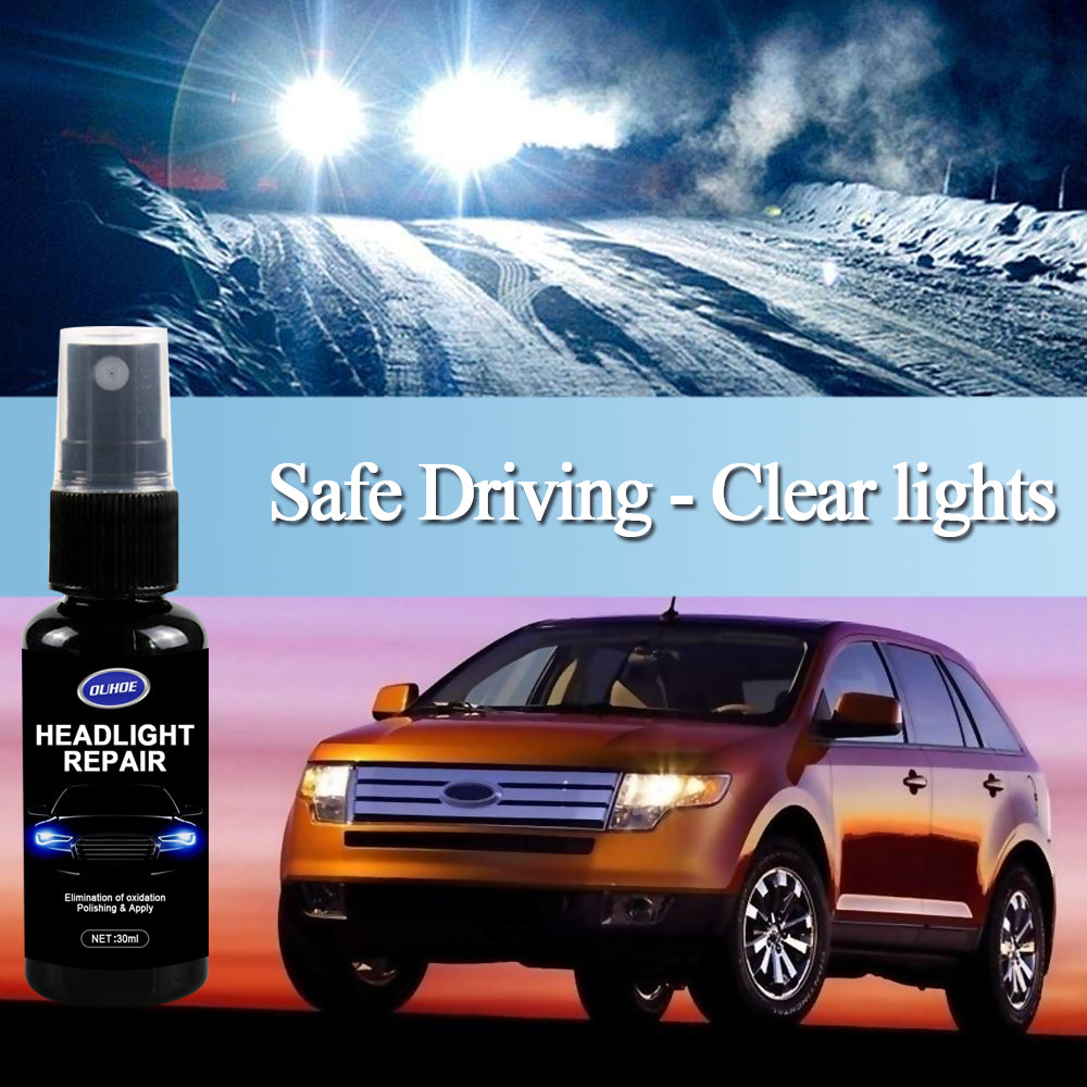 car headlight restoration spray
