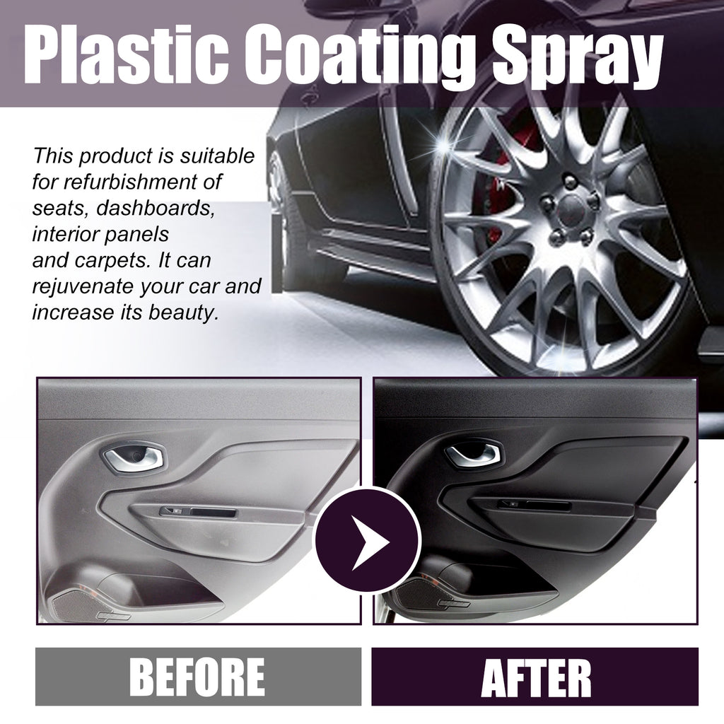 Automotive Plastic Spray, Car Interior Seat Instrument Panel Cleaning Decontamination Maintenance Refurbishment Cleaner