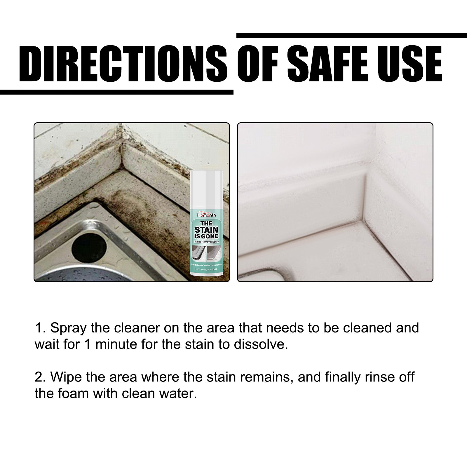 Motorhome Decontamination Spray, Decontamination Brightening Car Interior Dirt Cleaning Multi-Functional Cleaning Spray