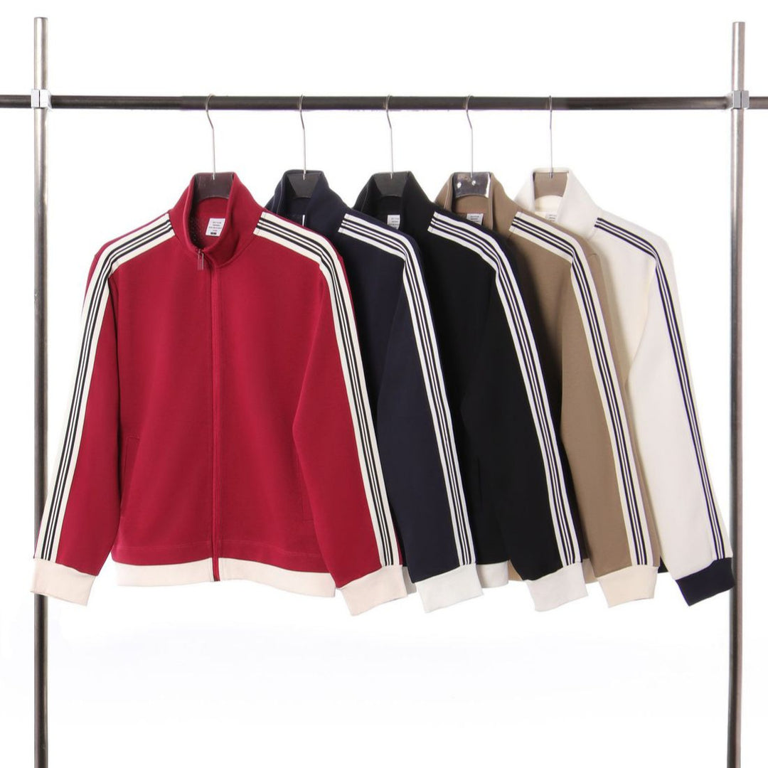 giacca uomo color block con zip
