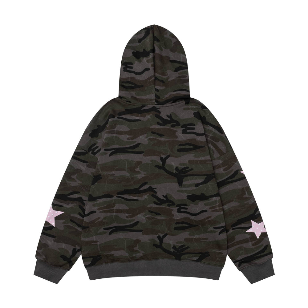 Cat star letter hoodie