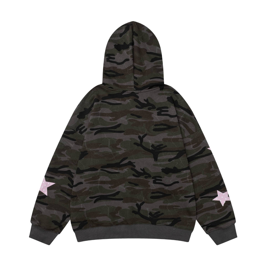 Cat star letter hoodie