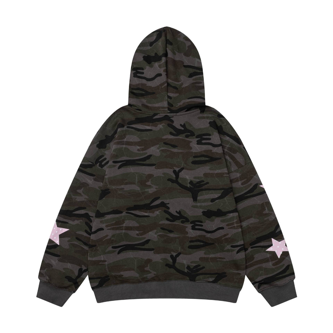 Cat star letter hoodie