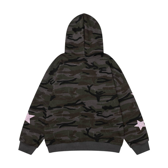 Cat star letter hoodie