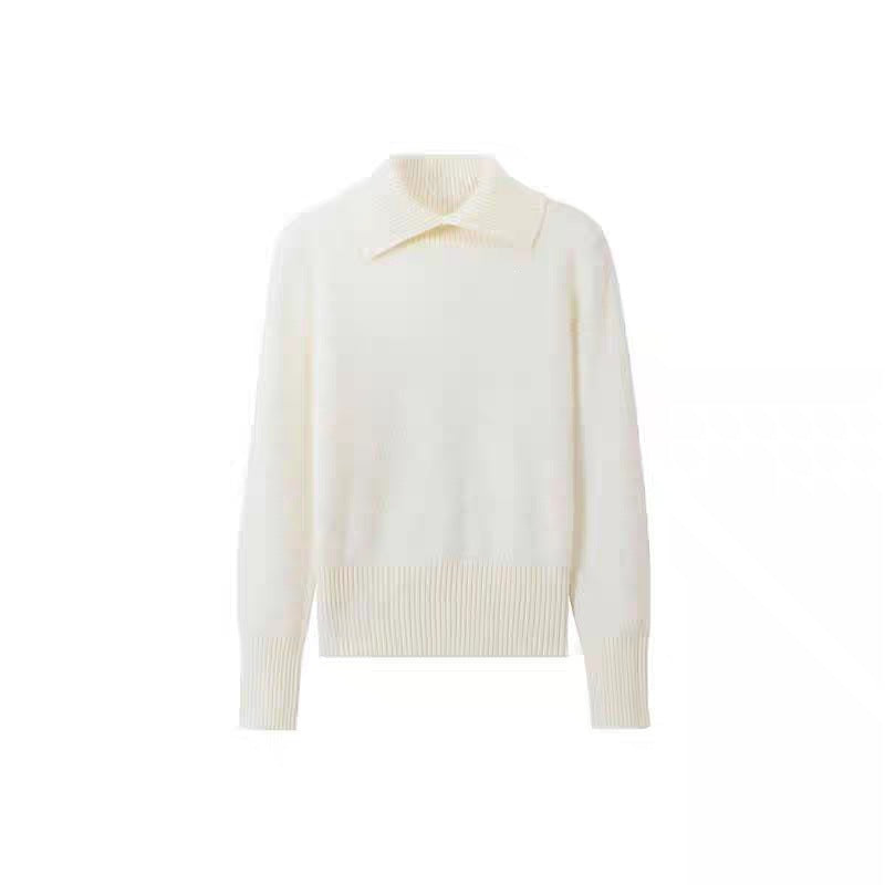 Women's Autumn/Winter Warm Knitted Base Sweater with Collar