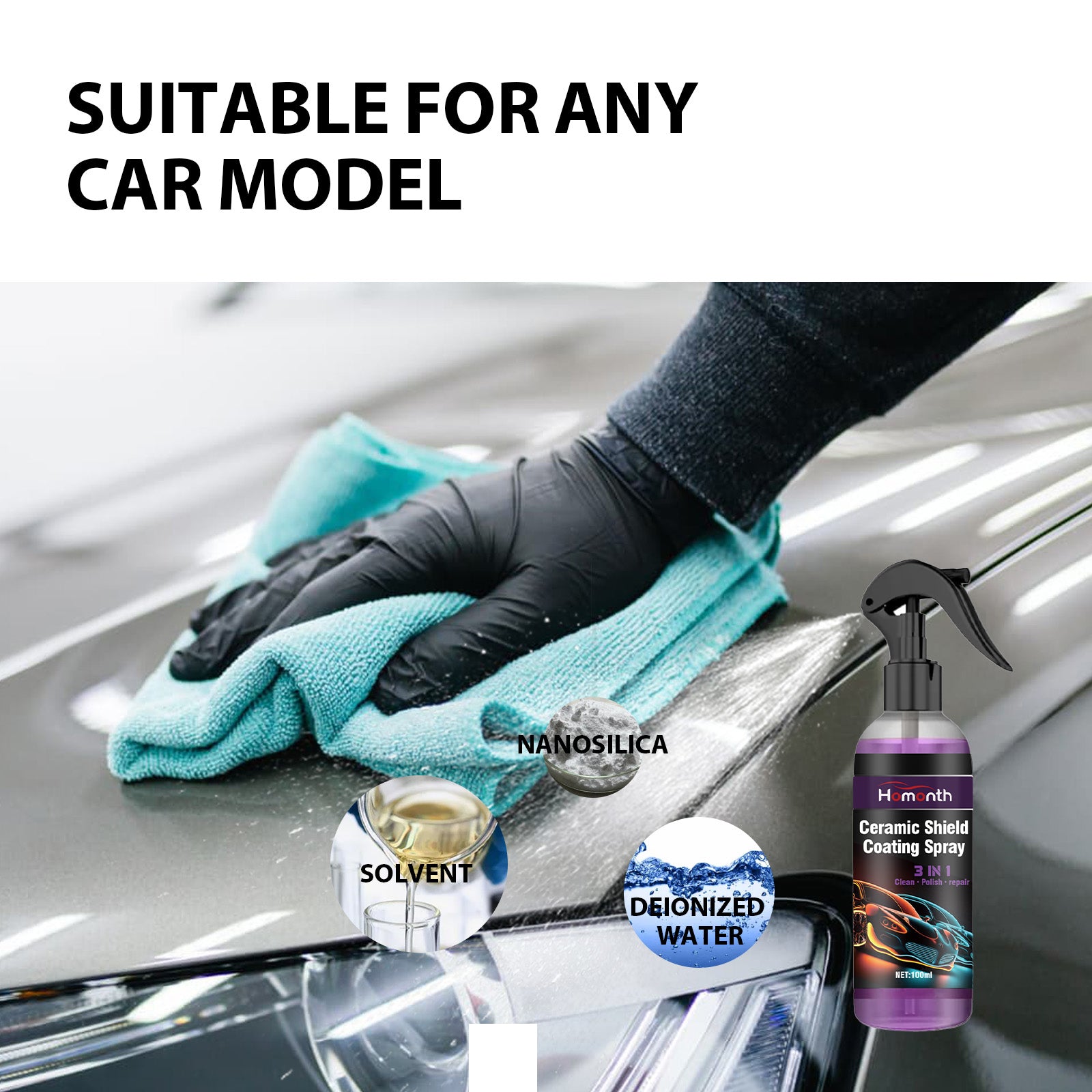 Automotive Coating Spray, Automotive Paint Maintenance Decontamination And New Automotive Coating Agent For Bright Coating