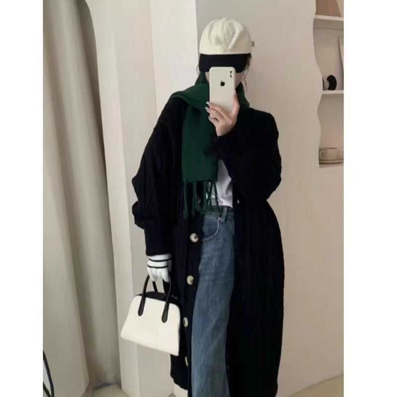 Casual Long Sleeve Knit Cardigan Sweater Coat for Women