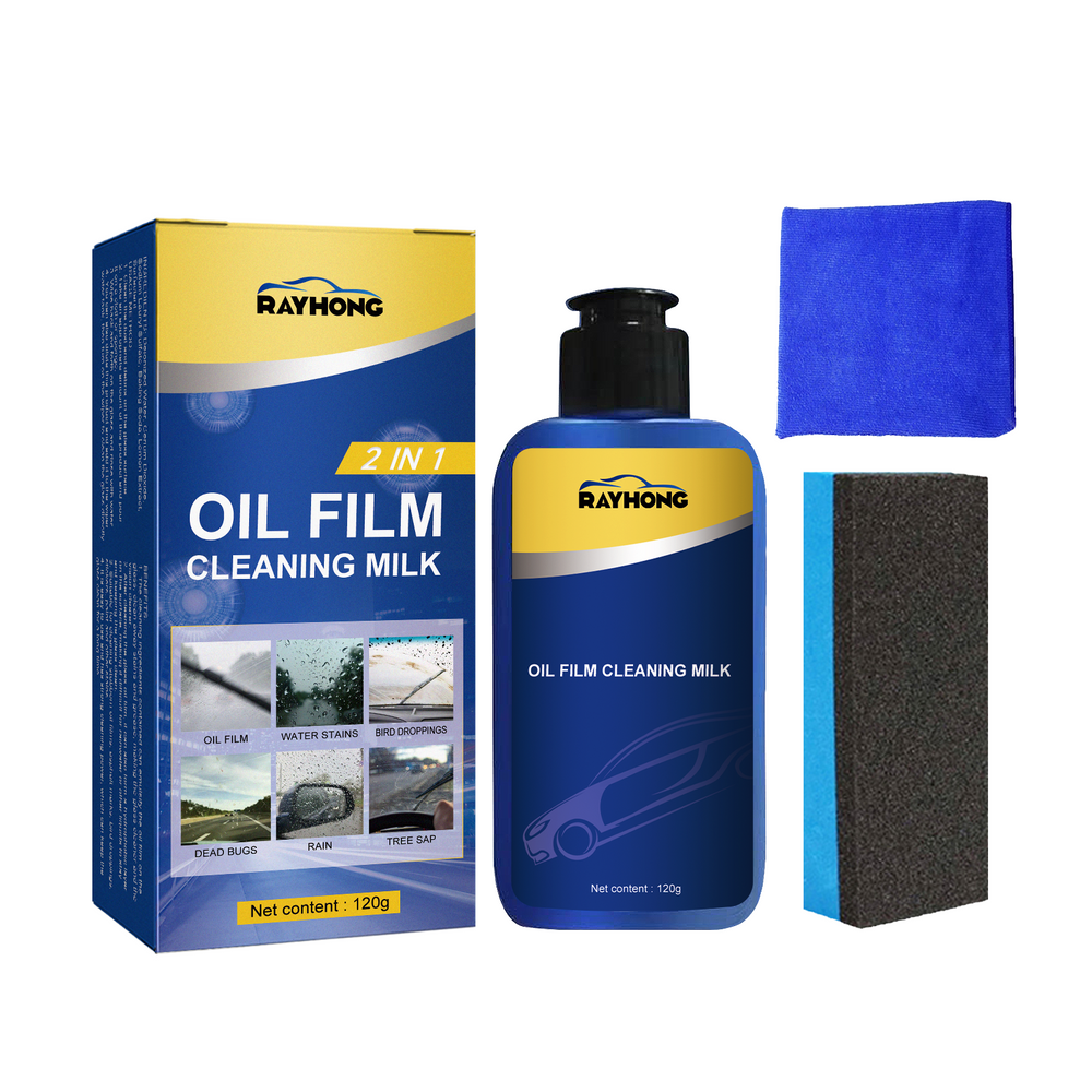 2 In 1 Car Oil Film Cleaner Oil Film Cleaner For Car Front Windshield Window Stains