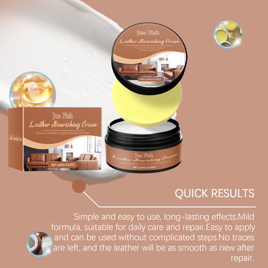Jue-Fish Leather Repair Cream Leather Renovation Repair Furniture Sofa Leather Maintenance Multi-Functional Care Cream