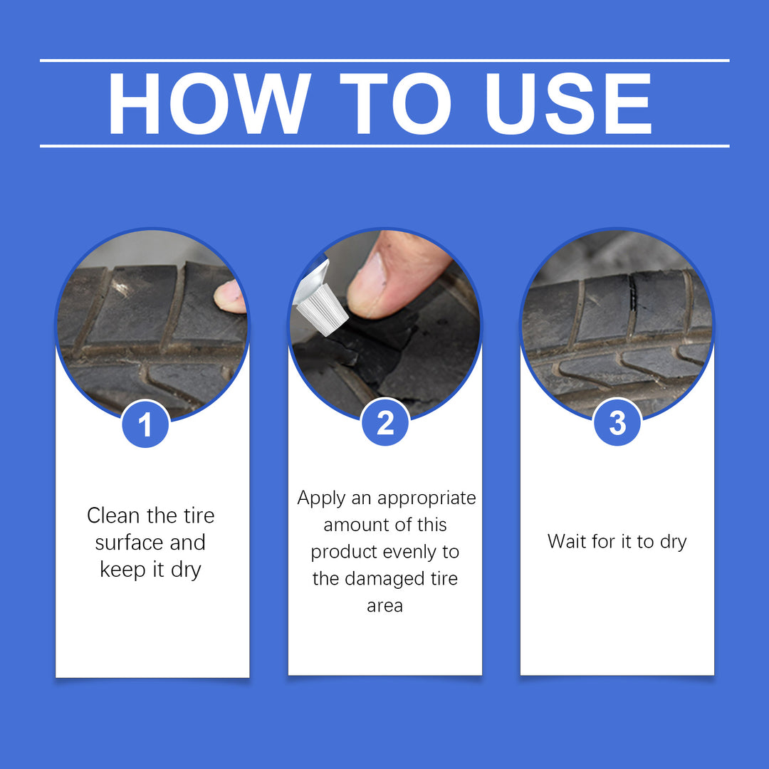 Rayhong Tire Repair Glue, Repair Car Tire Side Cracks And Scratches Tire Maintenance Repair Glue