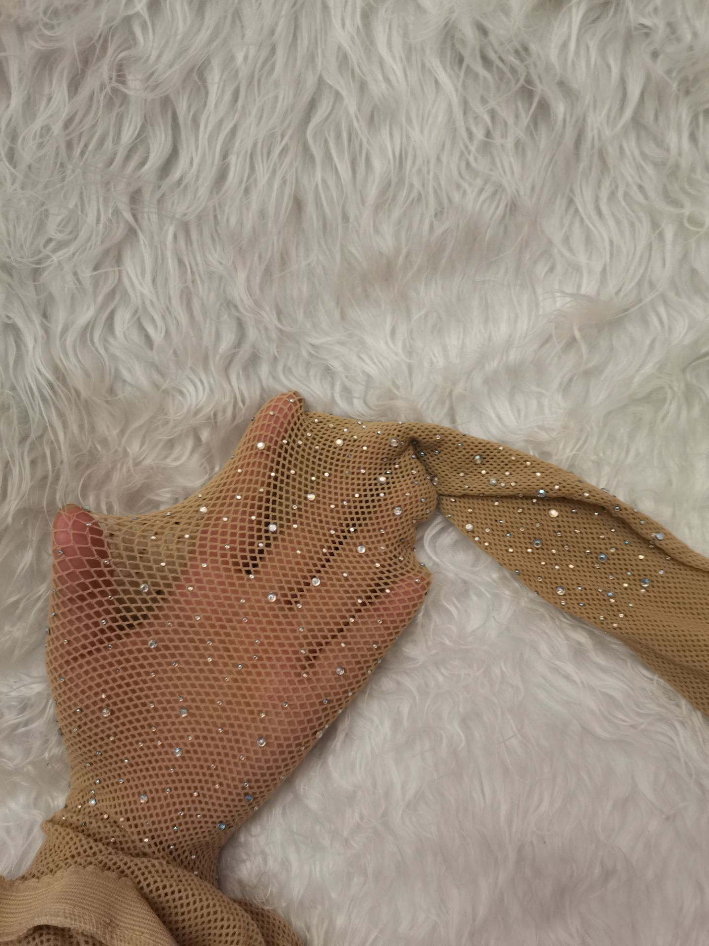 Blinged-Out Black Fishnet Tights for Women, Thin Sheer Sexy Mesh Pantyhose with Rhinestones, Fashionable Ins Trendy Stockings for Spring and Summer