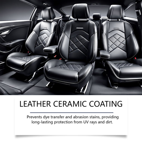 Rayhong Automotive Leather Ceramic Coating Spray, Leather Refurbishment Decontamination Brightening Maintenance Cleaning And Polishing Spray