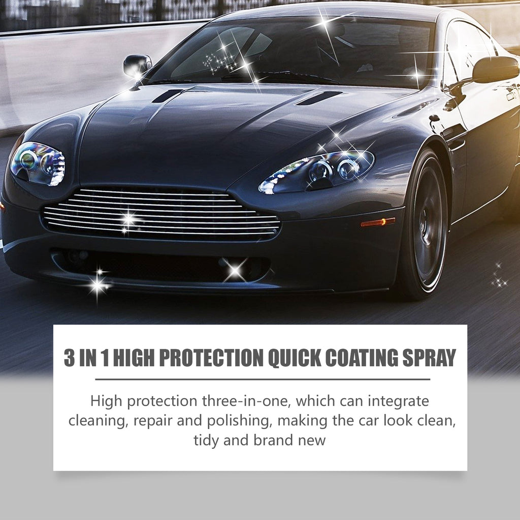 HOMONTH 3 In 1 High Protection Quick Coating Spray, Long Lasting Oil Waterproof Antifouling Cleaning Maintenance