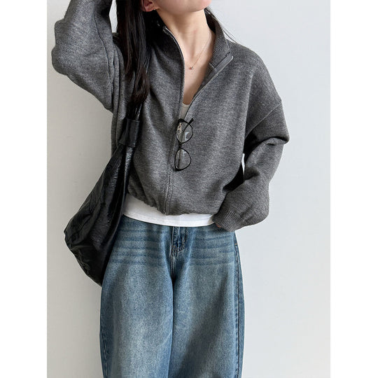 cardigan donna con zip