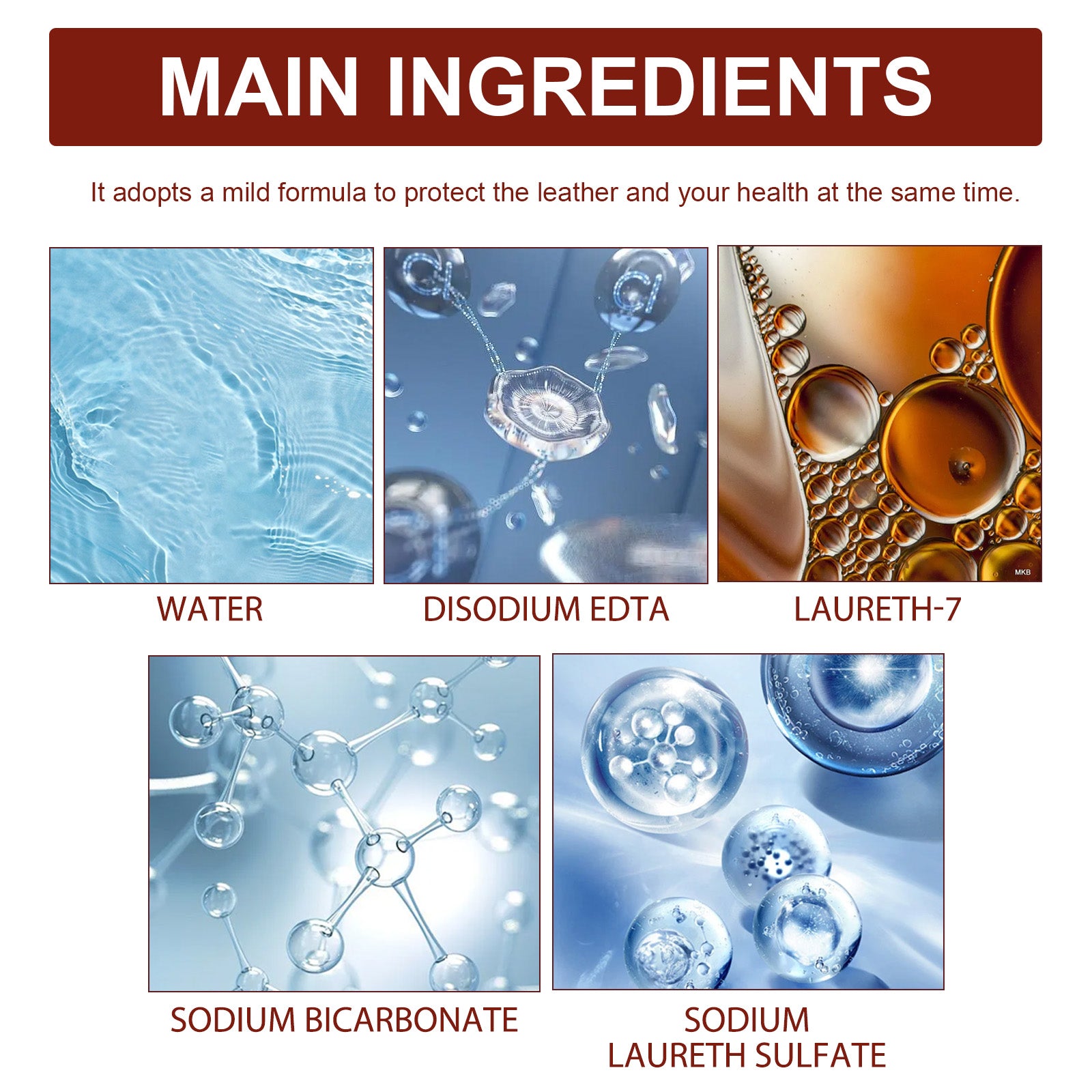 Cleaning Cream, Car Seat Instrument Panel Leather Cleaning Decontamination Maintenance Refurbishment Cream