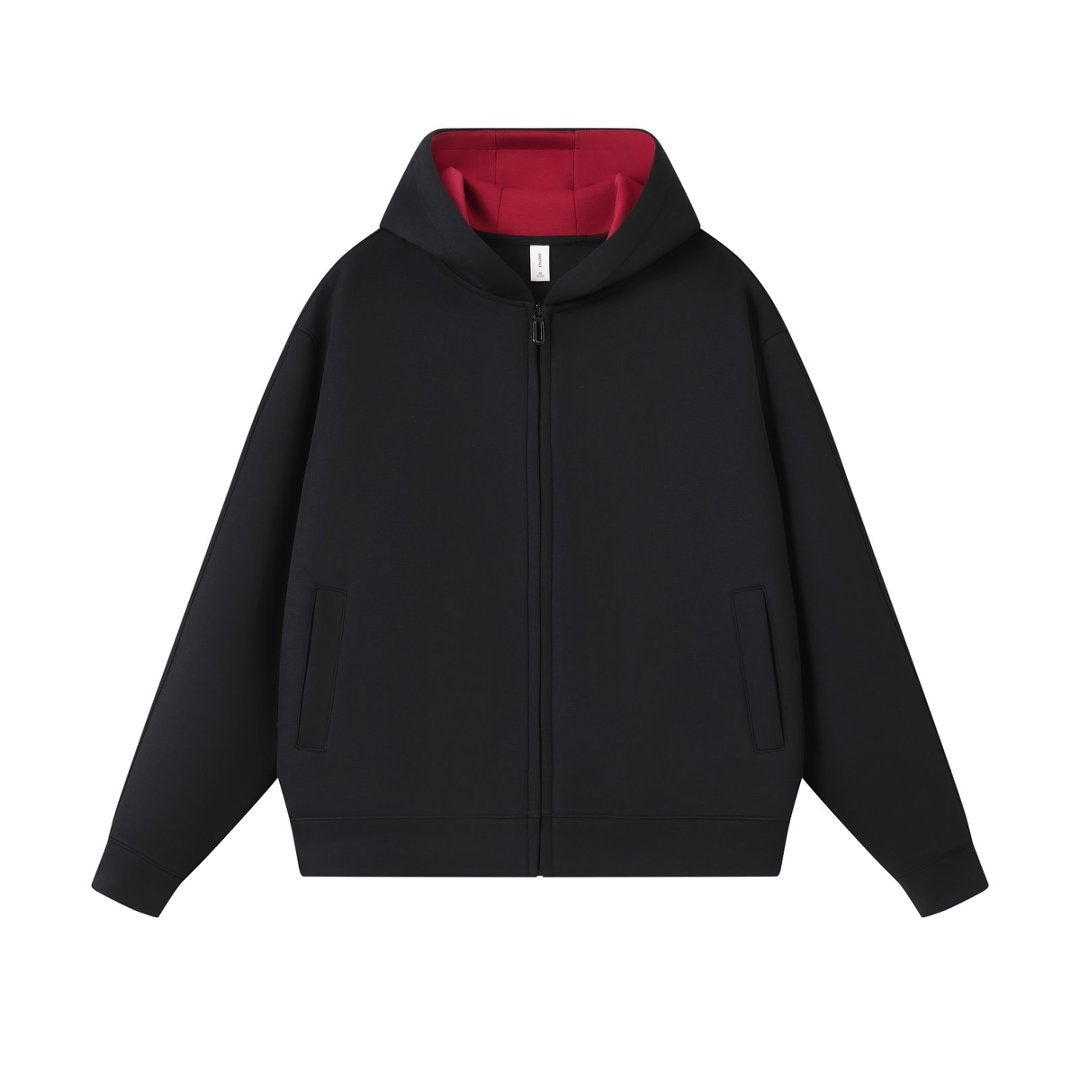 cardigan con cappuccio e zip uomo