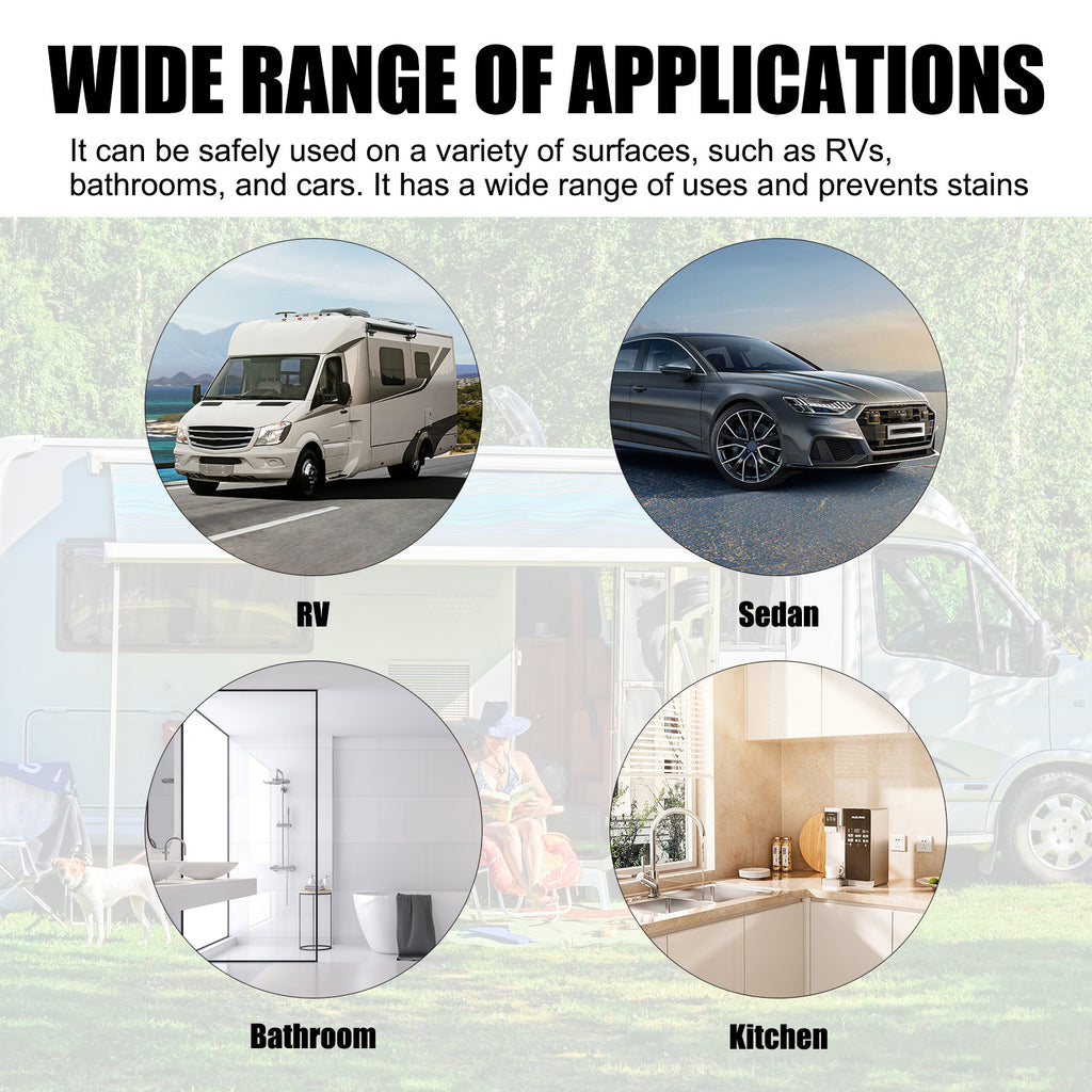 Motorhome Decontamination Spray, Decontamination Brightening Car Interior Dirt Cleaning Multi-Functional Cleaning Spray