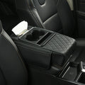 Car Armrest Pad Multi-functional Cup Holder Car Tissue Box Automotive Interior Leather Armrest Riser Pad