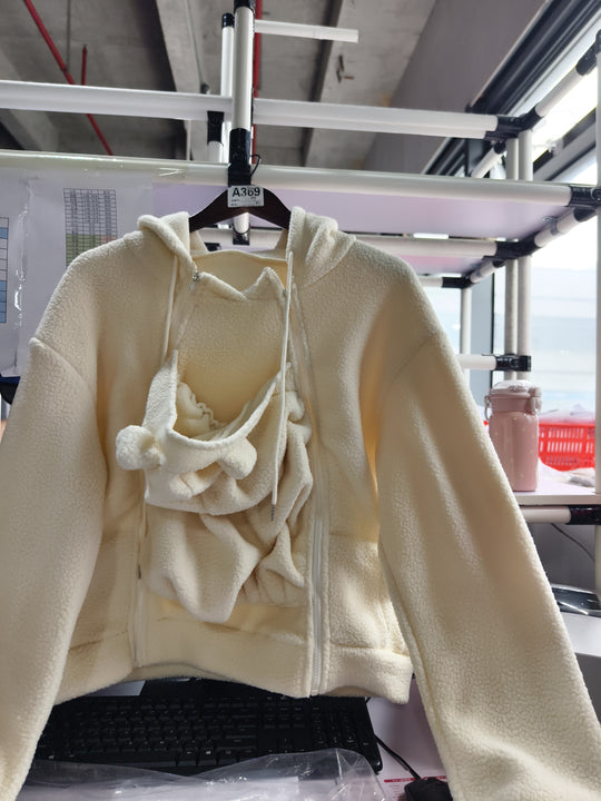corduroy hooded sweatshirt